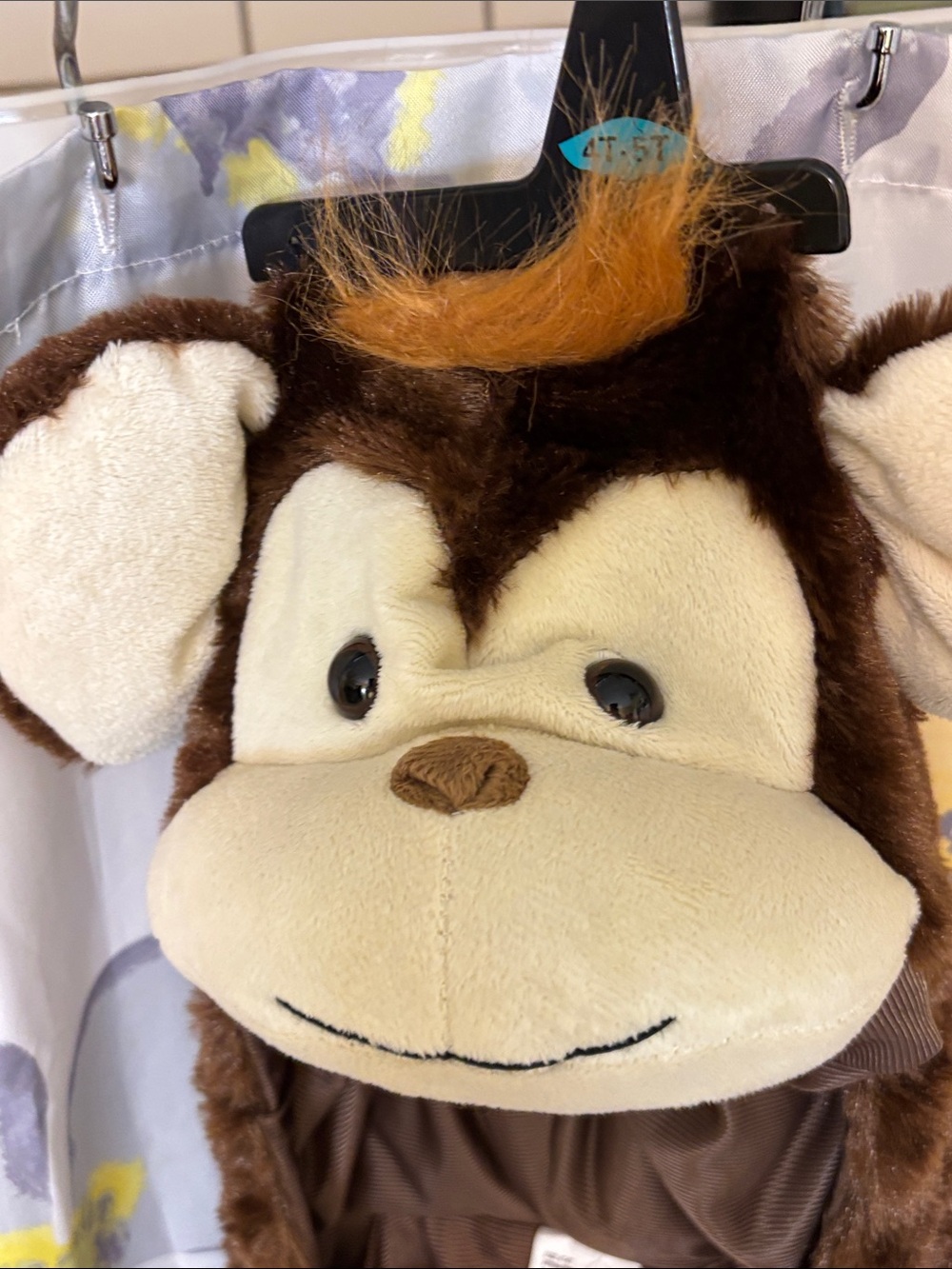 Plush Monkey Kids Costume - Brown and Cream Soft  Animal Costume